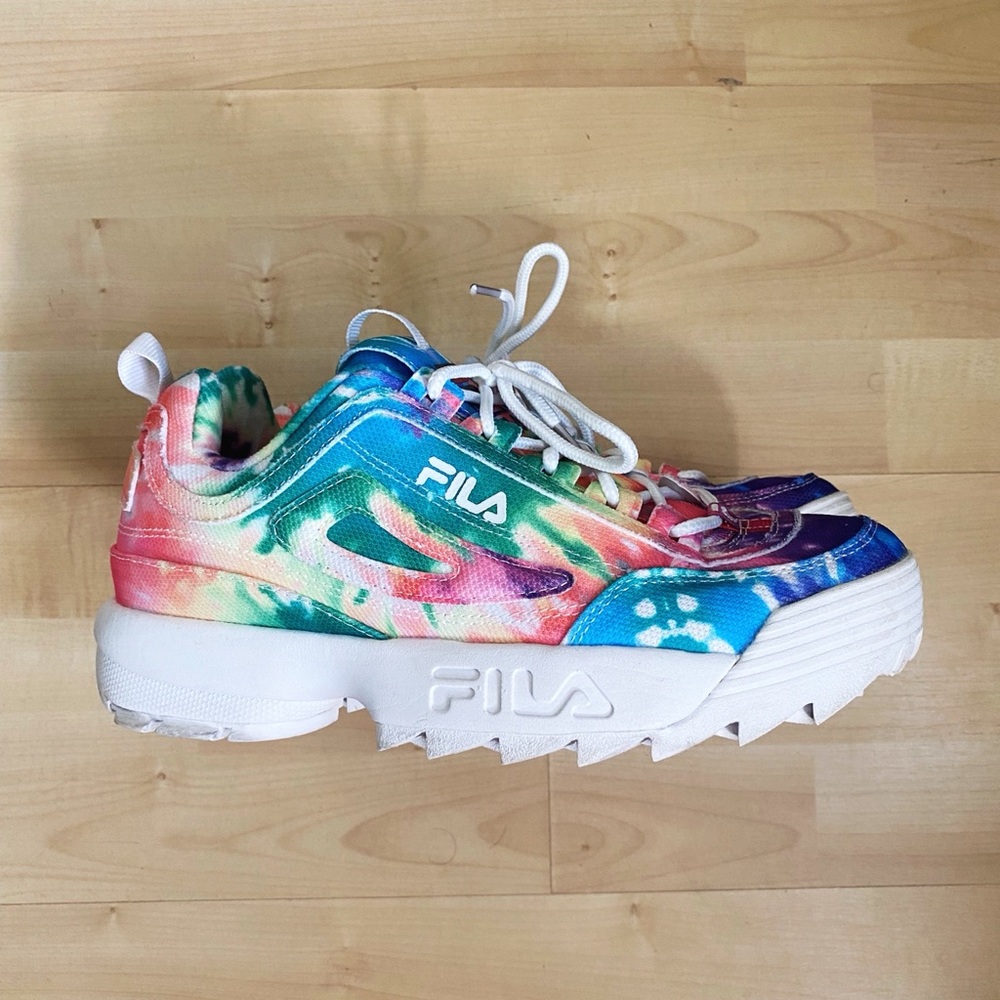Women’s size 8.5 Fila Disruptor 2 Tie Dye